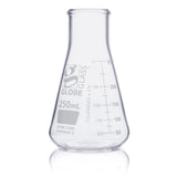 Globe Glass Erlenmeyer Flasks - Wide Mouth
