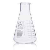 Globe Glass Erlenmeyer Flasks - Wide Mouth